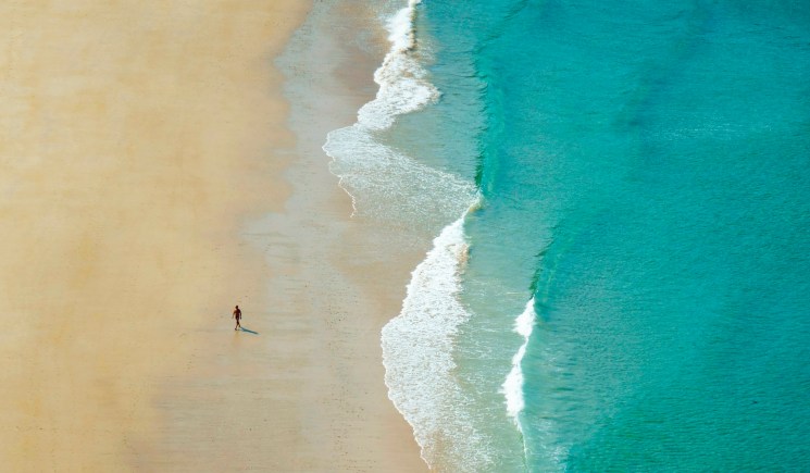 La playa de Torimbia está considerada una de las más espectaculares y bellas de Asturias