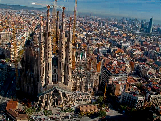 Sagrada Familia aérea